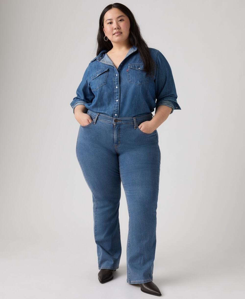 Levi's Trendy Plus Size 315 Mid-Rise Shaping Bootcut Jeans Blue Size 18W 3873